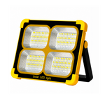 300W | 4PCS Solar LED Flood Light Combo | Rechargeable Portable Work Lights | IP66 Waterproof | USB Power Bank | Outdoor Emergency Camping Lights