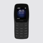 Nokia 105 Classic | Single SIM Keypad Phone with Built-in UPI Payments, Long-Lasting Battery, Wireless FM Radio, Without Charger| 1 Year Replacement Guarantee | Charcoal