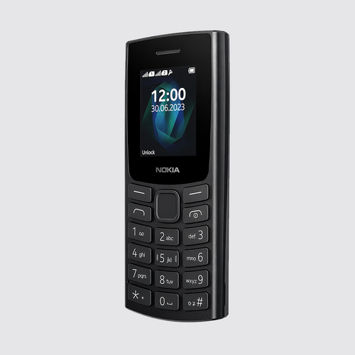 Nokia 105 4G Edition (2023) Feature Phone with Dual SIM, 1.8 Inch Display, 1450 mAh Battery, 48 MB RAM / 128 MB ROM, Expandable Memory, 3.5 mm Headphone Jack, FM Radio - Charcoal