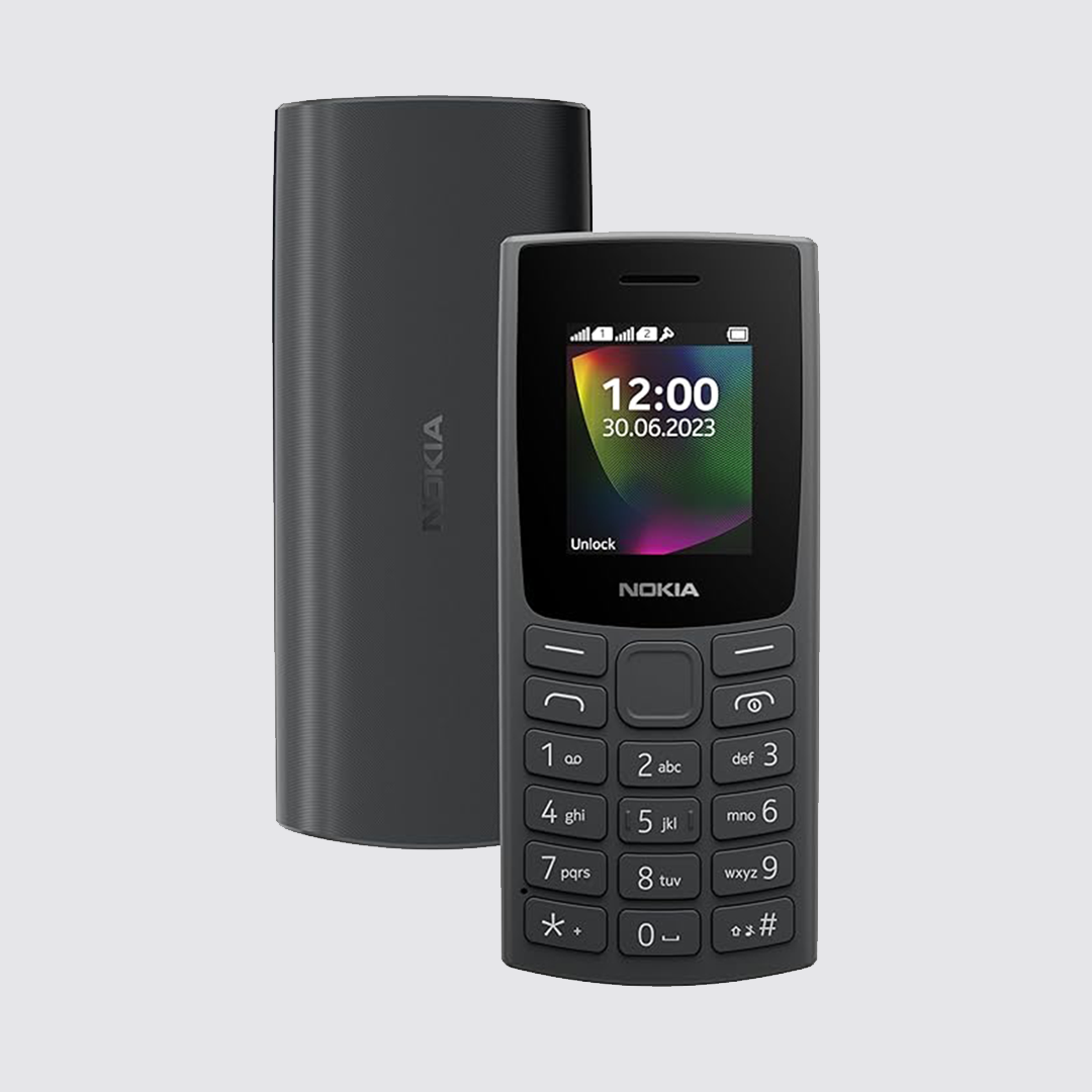 106 Single Sim, Keypad Phone with Built-in UPI Payments App, Long-Lasting Battery, Wireless FM Radio & MP3 Player, and MicroSD Card Slot | Charcoal