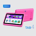 Oteeto Tab 4 Kids, 4GB RAM, 128GB ROM, 7-Inch IPS Display, 3000 mAh Battery, Toughened Glass, Android Kids 5G Wi-Fi Tablet - Blue