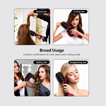 One Step Hair Dryer And Styler Black/Pink