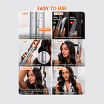 SHEGLAM Automatic Curling Iron 1 inch with 3 Temperatures Fast Heating, 2-Way Rotation, Automatic Shut-Off, Anti-Scald, Anti-Tangle Rotating for Hair Styling