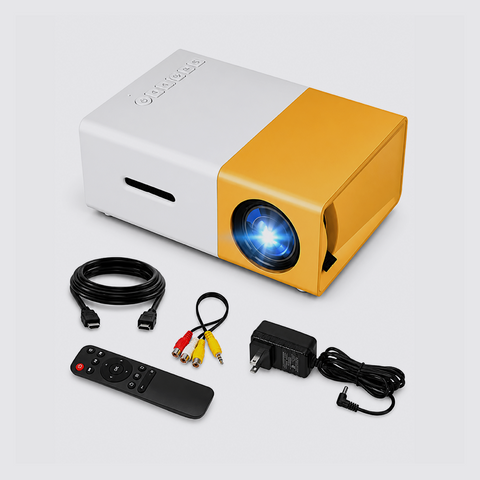 Tradeo Compact and portable mini projector for displaying movies, videos, and images on any flat surface.