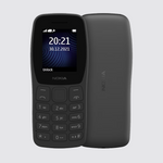 Nokia 105 Classic | Single SIM Keypad Phone with Built-in UPI Payments, Long-Lasting Battery, Wireless FM Radio, Without Charger| 1 Year Replacement Guarantee | Charcoal
