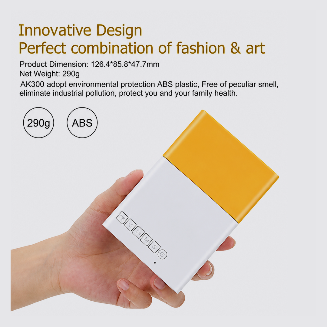 Tradeo Compact and portable mini projector for displaying movies, videos, and images on any flat surface.