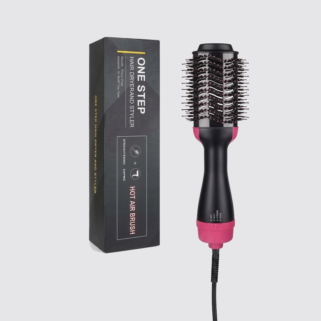 One Step Hair Dryer And Styler Black/Pink