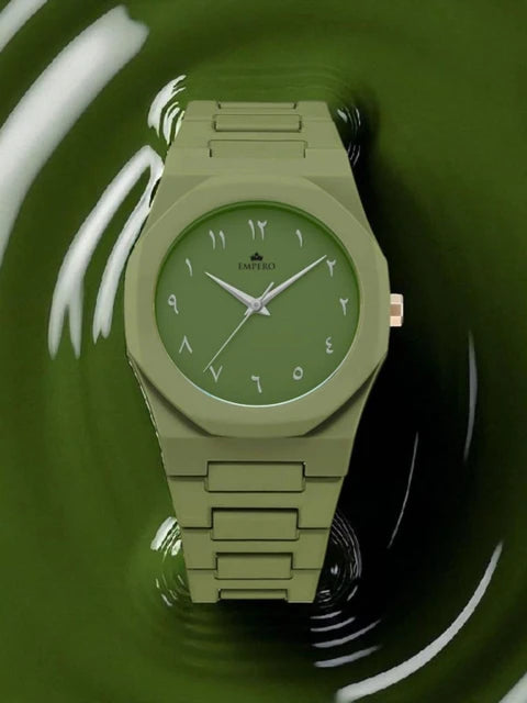 Arabic Aura Premium Arabic Dial Quartz Watch – Splash Resistant for Daily Use