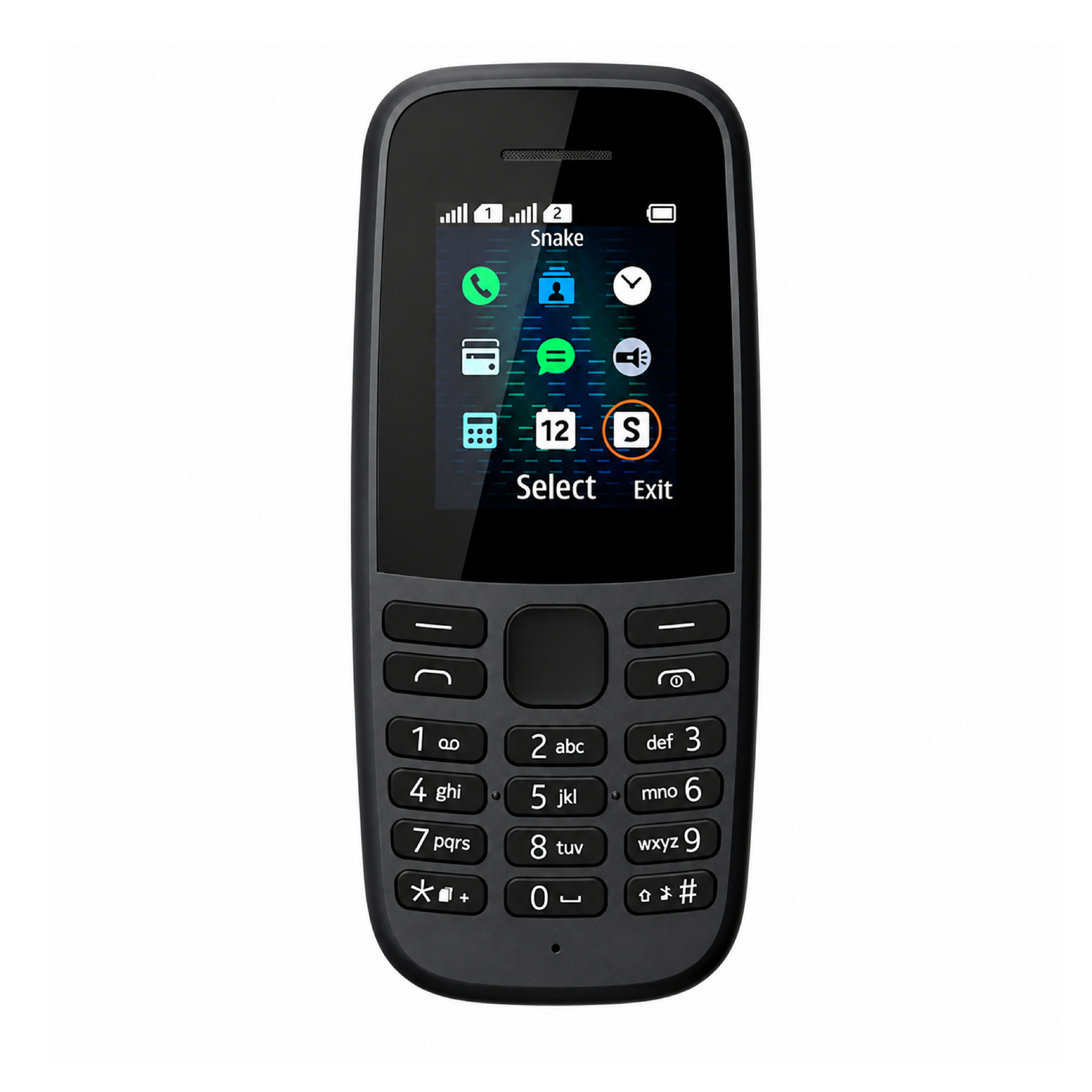 105 Mobile Phone Compatible Dual Sim (Black)