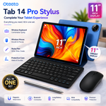 Oteeto TAB14 Pro | Android 15 & 11.0" INCELL 1280x800 Display | 12GB RAM + 512GB ROM | 5G Wi-Fi & 8000mAh Battery | 8.0MP Front + 13.0MP Rear Camera | Include Keyboard & Mouse