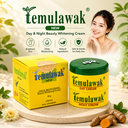 Temulawak Day & Night Beauty Cream Set 50g | Daily Moisturizing Face Cream Duo