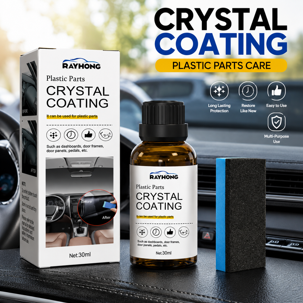 Rayhong RA-0015 Plastic Parts Crystal Coating – Car Interior & Exterior Plastic Restorer (30ml)