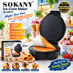 SOKANY Ice Cone Maker 1200W – Non-Stick Waffle Cone Maker – SK-08019