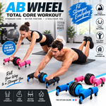 Multifunctional Abdominal Wheel Roller | 4-Wheel Core Trainer & Full Body Exercise Roller ,Home Gym Fitness for Men Women