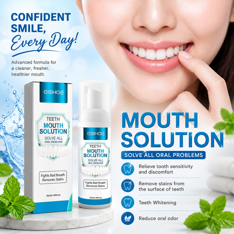 Eelhoe Model: EEA07 Teeth Mouth Solution Foam – Fresh Breath & Teeth Cleaning Oral Care Foam 50ml