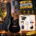 41 Inch Professional l Acoustic Guitar – Stylish Black Finish