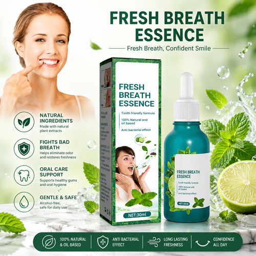 EELHOE  EE062211182 Fresh Breath Essence Oral Care Drops 30ml – Natural Breath Freshening Formula