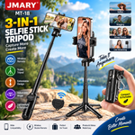 Jmary MT-18 Multifunctional Selfie Stick Tripod with Bluetooth Remote