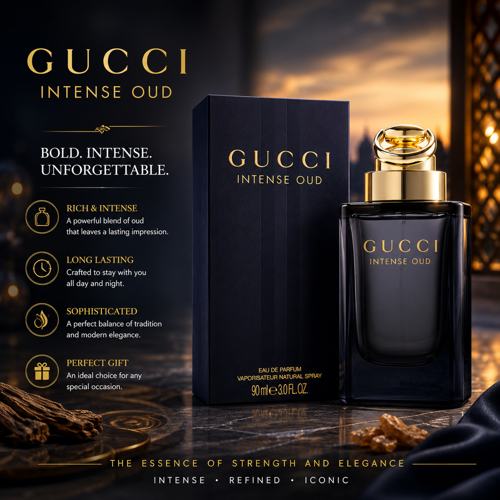 Gucci Perfume - Gucci Intense Oud By Gucci For Unisex - Eau De Parfum, 90Ml