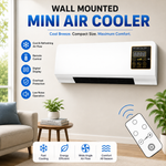 2 in 1 Wall Mounted Mini Air Cooler & Heater  with Remote Control | Fast Cooling & Digital Display