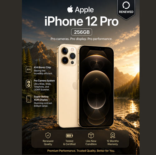 Apple (Refurbished) iPhone 12 Pro (256GB) - Gold