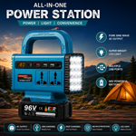 COOKCHEN | 96V All In One Portable Power Station | Multi-Function Inverter with LED Light