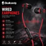 Skullcandy Wired In-Ear Earphones with Mic – Deep Bass Stereo Sound | 3.5mm Jack