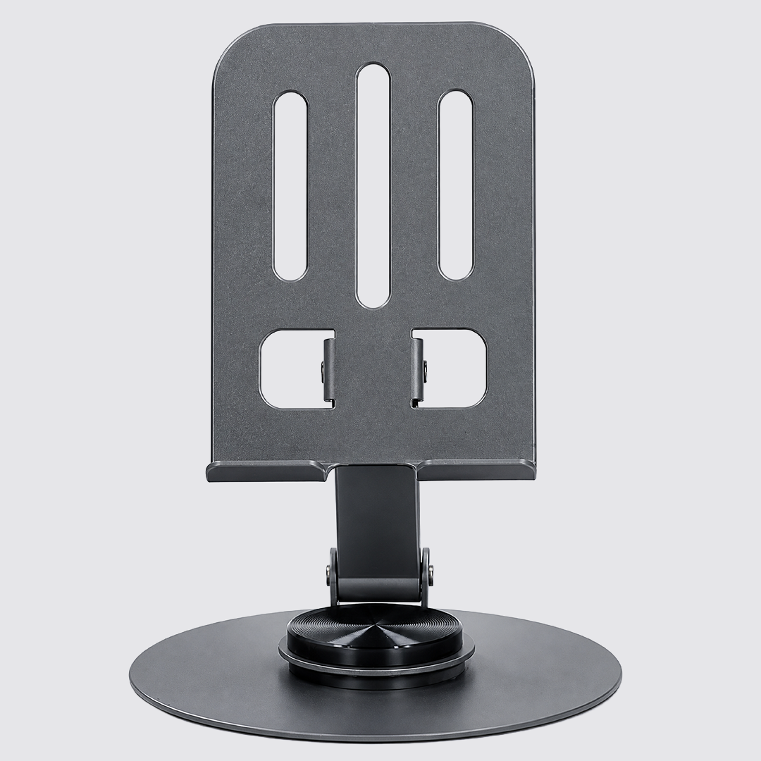 Mobile Phone Stand, 360 Degree Rotating Table Phone Stand, Adjustable Carbon Steel Tablet Stand for 5.9-16.9 Inch Tablet