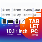 Modio M190 5G Android Tablet 9-Inch Display, 12GB RAM, 512GB Storage, Dual SIM, Android 13, 5000mAh Battery – Gray