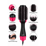 One Step Hair Dryer And Styler Black/Pink