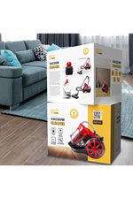 DENX DX2902 Wired Vacuum Cleaner, 0.8L Capacity, 4m Cord, 3 Modes, Powerful Suction, Quiet Operation (<78 dBA), Multifunctional, Extra Large Dustbin