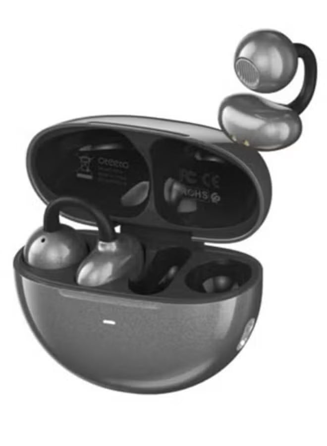 Oteeto OT16 Premium Clip Earbuds with C-Bridge Design, Gesture Control, Active Noise Cancellation, Dual Device Connection.