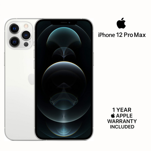 Apple iPhone 12 Pro Max (128GB) - Silver ( 1 Year Apple Warranty)