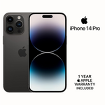 Apple iPhone 14 Pro (128 GB) - Space Black (TDRA 1 YEAR APPLE WARRANTY)