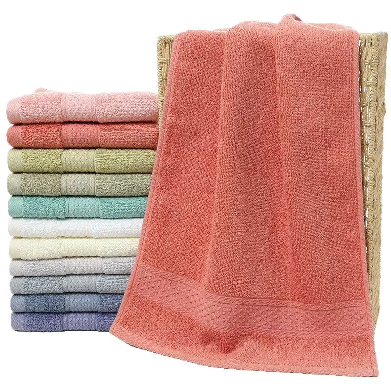 6pc Pack | Premium Quality Bath Towel - 100% Cotton, Size 70 X 140 Cm, Multi Color | Round Shape, Plain Style, Compressed Feature, Handmade Technics