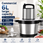 KING STYLE 6L TDL- G01 Electric Meat Grinder & Food Chopper – Stainless Steel Multi-Function Kitchen Processor