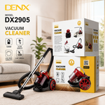 DenxDX2905 Vacuum Cleaner 1200W | Bagless Canister Vacuum | 2.2L Dust Capacity | 4.2m Power Cord | 2-in-1 Brush | Powerful Home Cleaning Machine