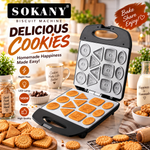 SOKANY Biscuit Machine Black SK-17A | Compact Non-Stick Cookie Maker & Homemade Biscuit Maker