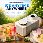Portable Mini Ice Maker Machine – Rapid Ice Making, Compact & Energy Efficient Homemade Ice Cream Popsicle Make,for Office, Home, Camping, Rv, Car & Travel