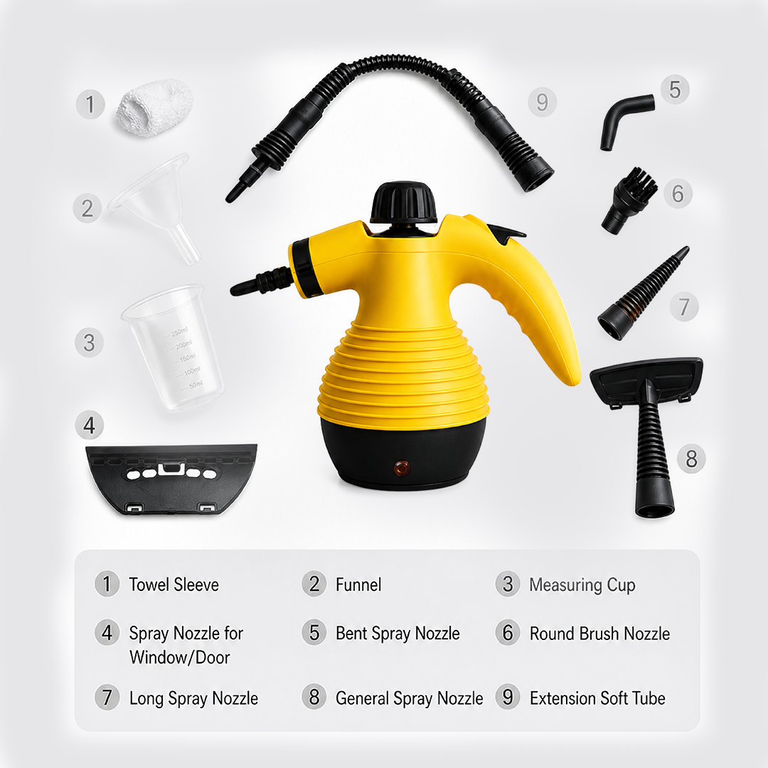 Denx Multi-purpose steam cleaner for cleaning and sterilization