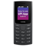 106 Single Sim, Keypad Phone with Built-in UPI Payments App, Long-Lasting Battery, Wireless FM Radio & MP3 Player, and MicroSD Card Slot | Charcoal