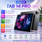 Oteeto TAB14 Pro | Android 15 & 11.0" INCELL 1280x800 Display | 12GB RAM + 512GB ROM | 5G Wi-Fi & 8000mAh Battery | 8.0MP Front + 13.0MP Rear Camera | Include Keyboard & Mouse
