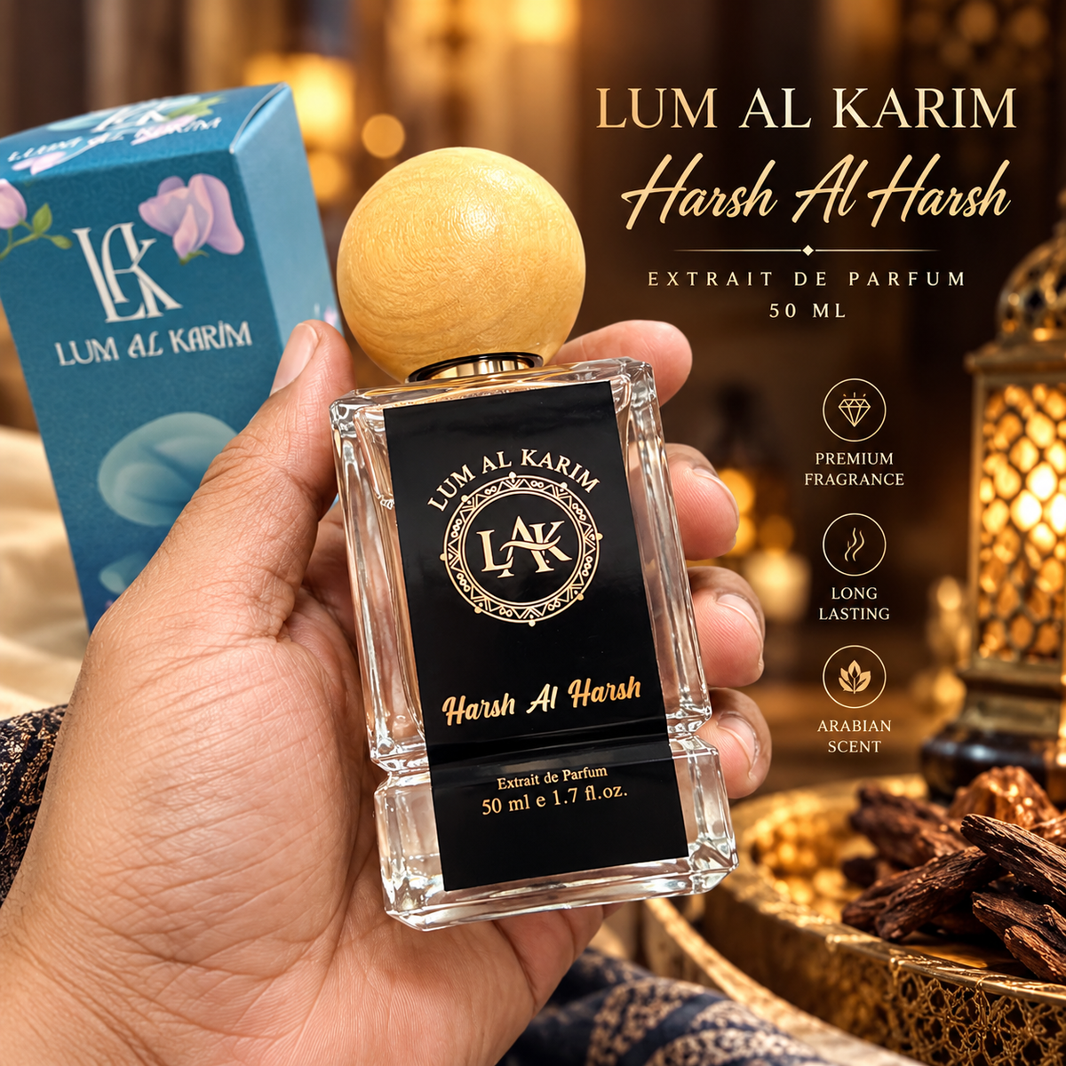 Lum Al Karim Harsh Al Harsh Perfume 50ml – Inspired by Harsh Lahab | 6 Hours Lasting