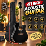41 Inch Professional l Acoustic Guitar – Protective Carry Bag