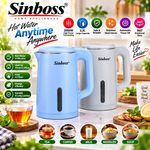 Sinboss SO-8862 High Quality Electric Kettle 2000W 2.3L Blue/Purple Rapid Boil Water Heater