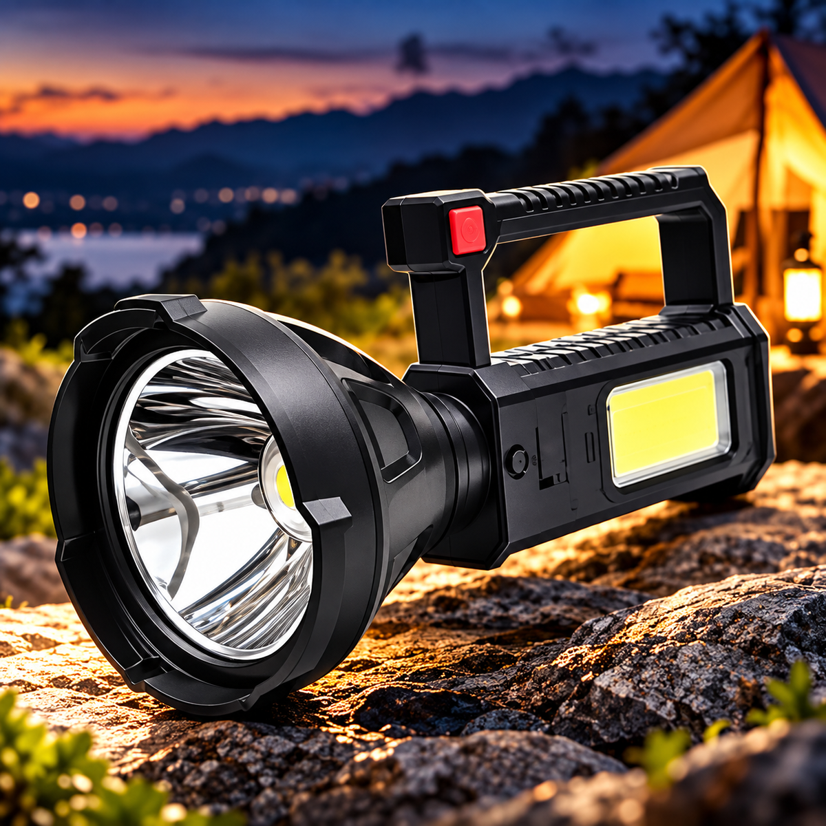 Solar Torch Light TY-8932T – Multifunctional Rechargeable LED Camping & Emergency Light