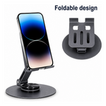 Mobile Phone Stand, 360 Degree Rotating Table Phone Stand, Adjustable Carbon Steel Tablet Stand for 5.9-16.9 Inch Tablet