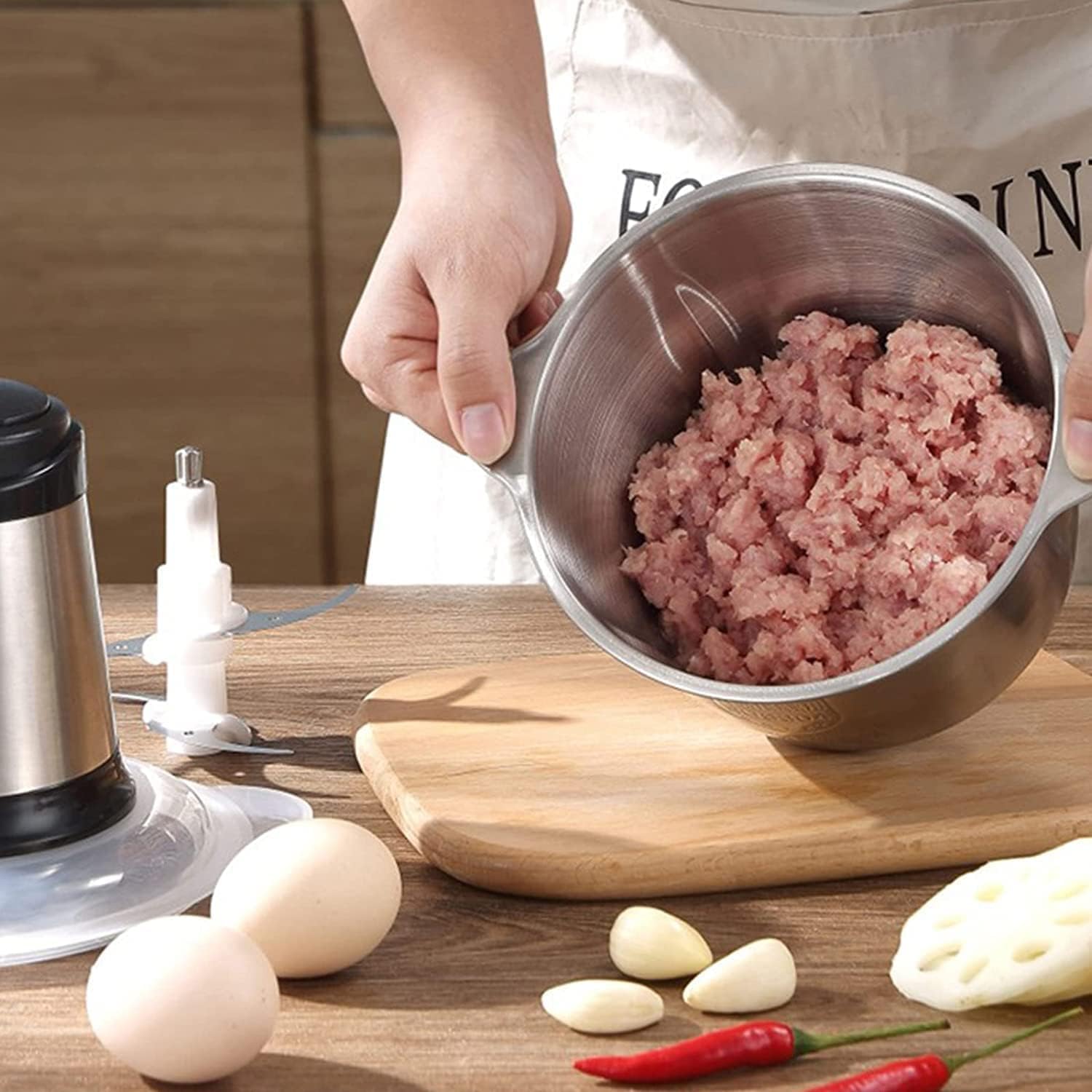 FD -322S | 3L Stainless Steel Electric Meat Grinder & Food Chopper – 400W Multifunction Kitchen Food Processor