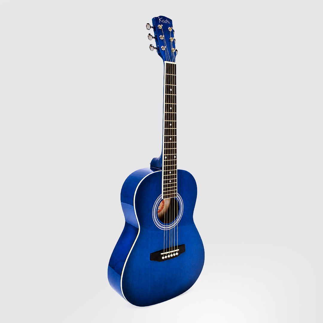 Chord 38 inch Acoustic Guitar with bag and strap and and Picks(38 inch glossy, Blue)