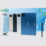 Modio M36 Tablet With 10.1 Inch Screen Dual SIM Gold, 12GB RAM 512GB 5G - Middle East Version With Gifts
